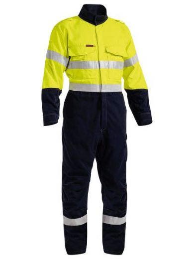 Picture of Bisley Tencate Tecasafe® Plus 700 Taped Hi Vis Engineered Fr Vented Coverall